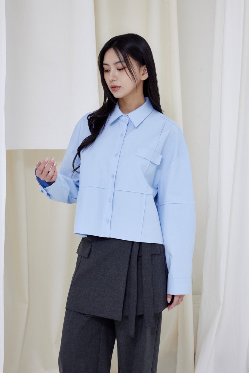 LE-PPL韓國直郵女士新品真品人氣熱賣休閑時尚襯衫蕾絲衫LE-PPL襯衫/蕾絲衫