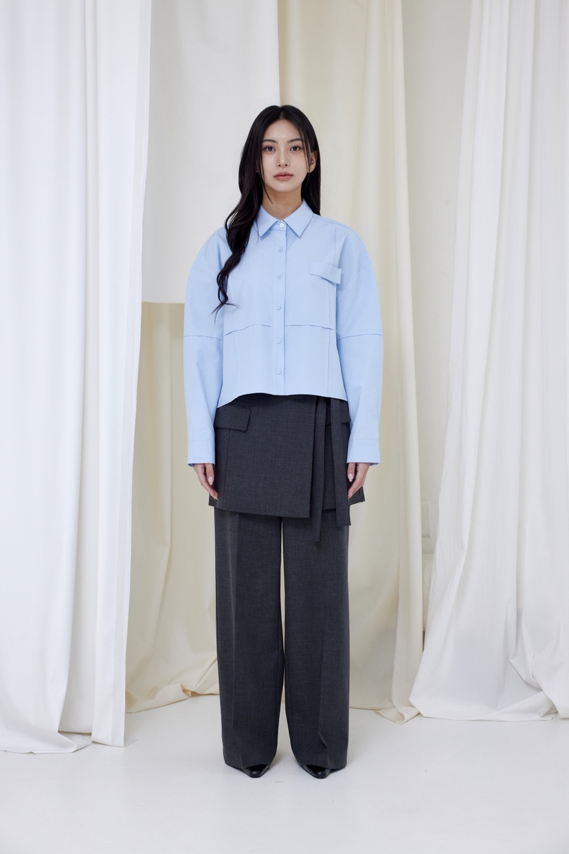 LE-PPL韓國直郵女士新品真品人氣熱賣休閑時尚襯衫蕾絲衫LE-PPL襯衫/蕾絲衫