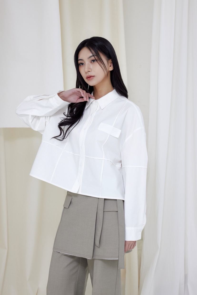 LE-PPL韓國直郵女士新品真品人氣熱賣休閑時尚襯衫蕾絲衫LE-PPL襯衫/蕾絲衫