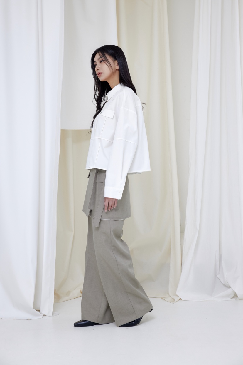 LE-PPL韓國直郵女士新品真品人氣熱賣休閑時尚襯衫蕾絲衫LE-PPL襯衫/蕾絲衫