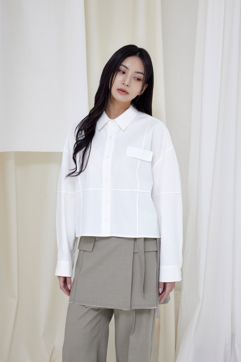 LE-PPL韓國直郵女士新品真品人氣熱賣休閑時尚襯衫蕾絲衫LE-PPL襯衫/蕾絲衫圖色3