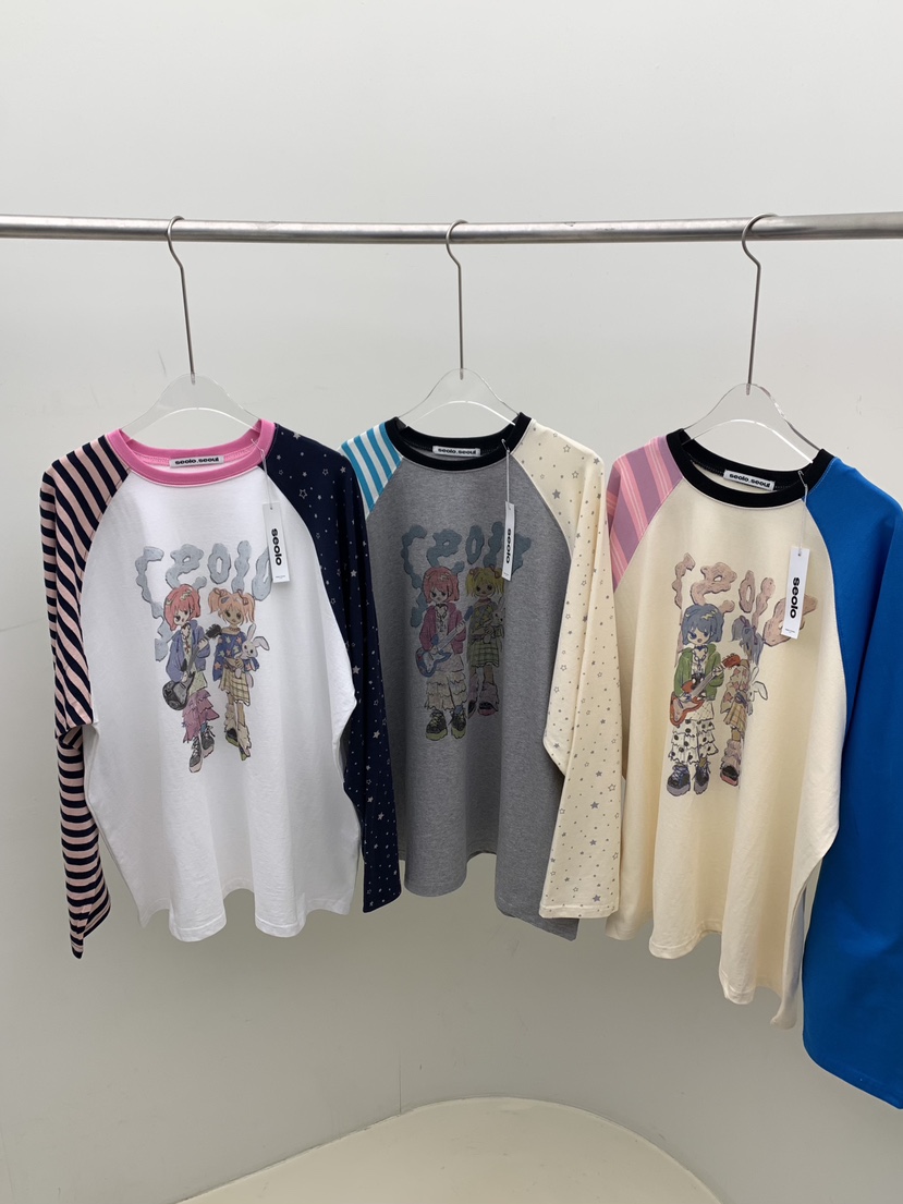 SEOLO東大門直郵女裝新款職業熱賣人氣休閑26春夏長袖T恤Seolo seoul長袖T恤