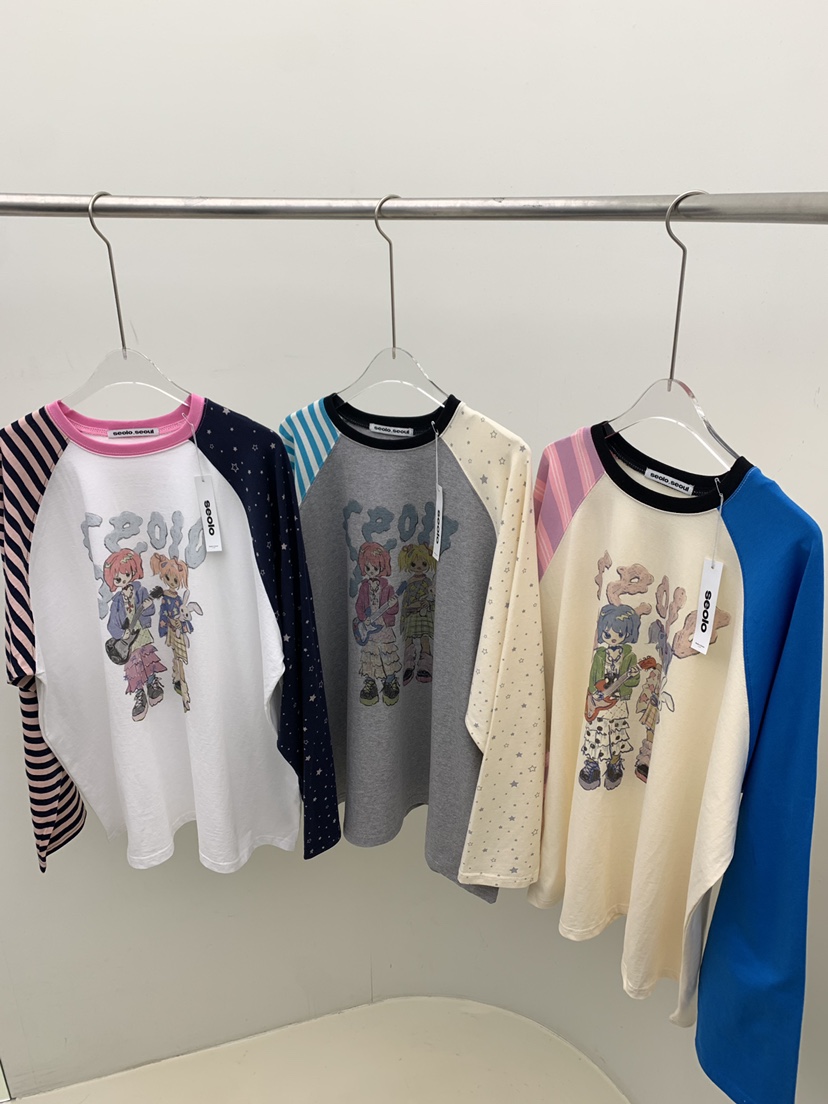 SEOLO東大門直郵女裝新款職業熱賣人氣休閑26春夏長袖T恤Seolo seoul長袖T恤