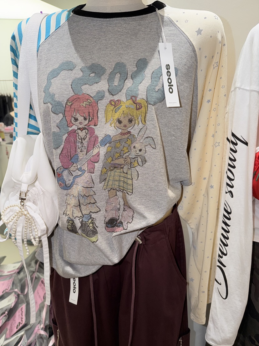 SEOLO東大門直郵女裝新款職業熱賣人氣休閑26春夏長袖T恤Seolo seoul長袖T恤