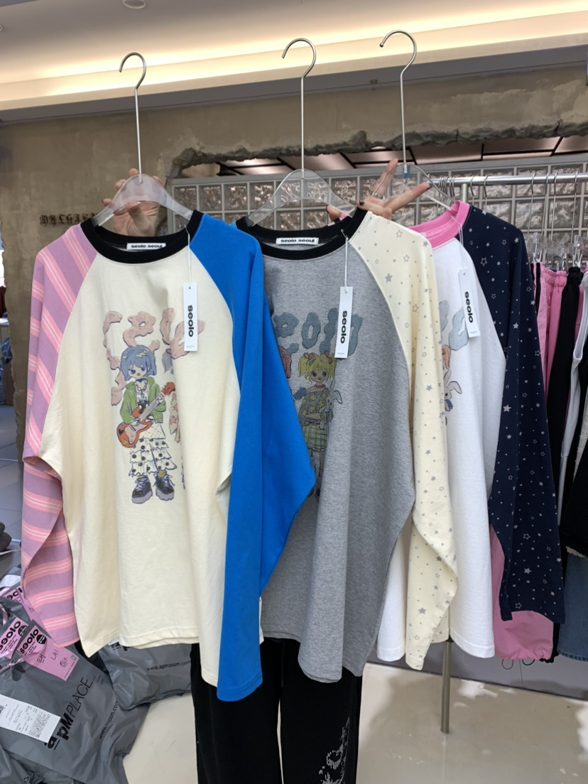 SEOLO東大門直郵女裝新款職業熱賣人氣休閑26春夏長袖T恤Seolo seoul長袖T恤