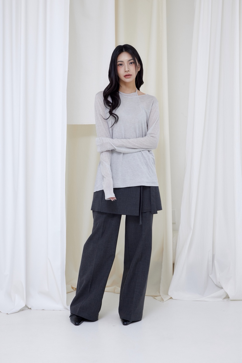 LE-PPL東大門代購女士新品推薦26春夏真品職業時尚長袖T恤LE-PPL長袖T恤