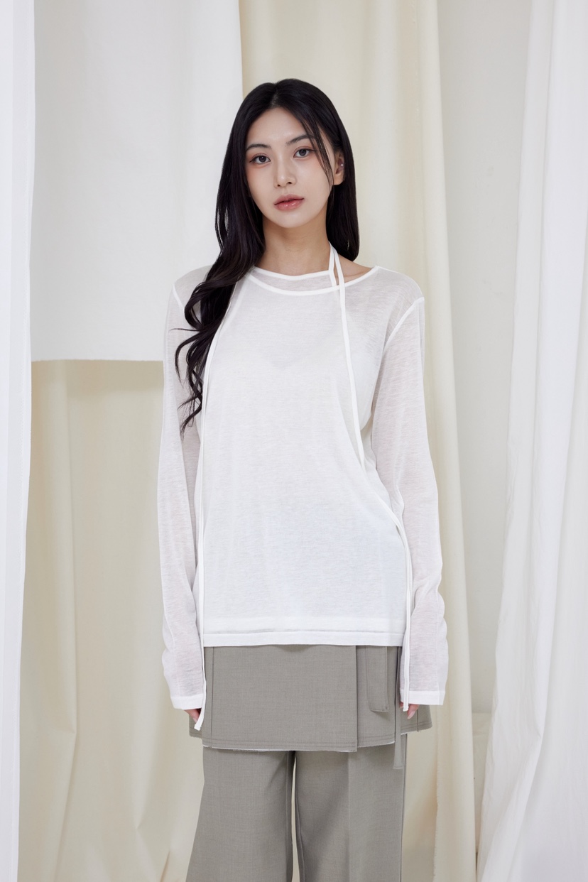 LE-PPL東大門代購女士新品推薦26春夏真品職業時尚長袖T恤LE-PPL長袖T恤圖色1