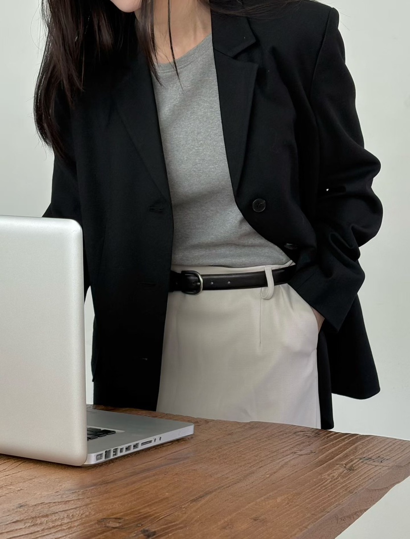 BINUS韓國直郵女士新品推薦真品人氣職業時尚休閑T恤修身BINUST恤