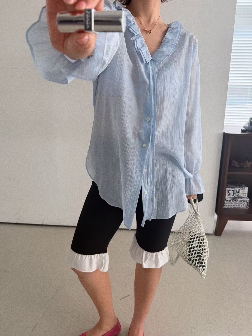 OLI SEOUL東大門實拍女裝新款熱賣職業人氣26春夏襯衫蕾絲衫OLI SEOUL襯衫/蕾絲衫