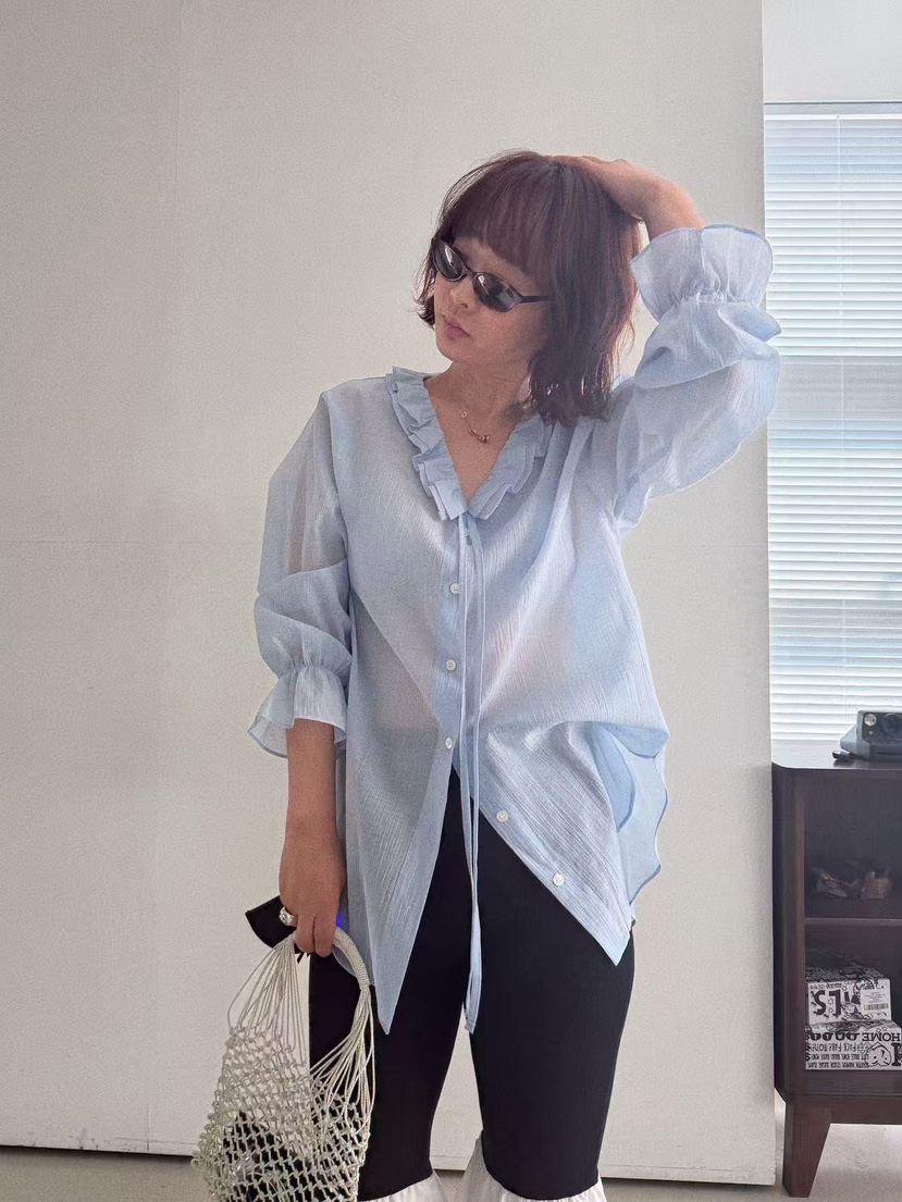 OLI SEOUL東大門實拍女裝新款熱賣職業人氣26春夏襯衫蕾絲衫OLI SEOUL襯衫/蕾絲衫