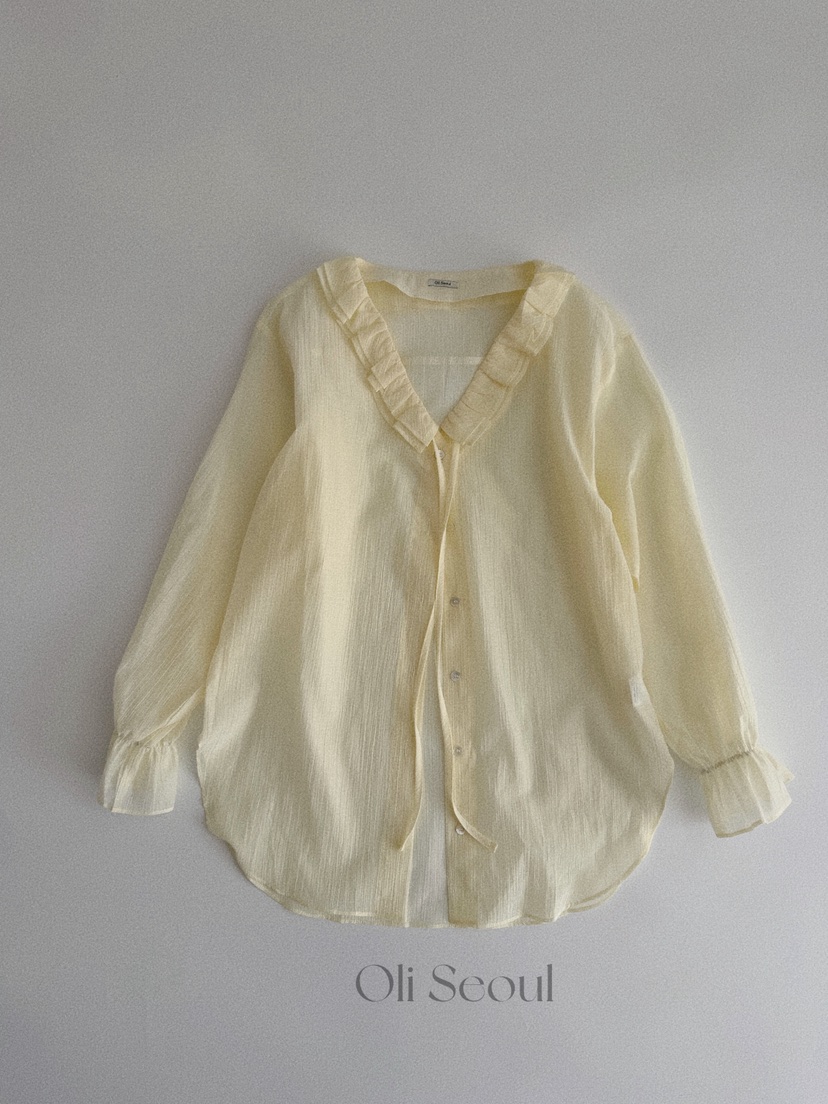 OLI SEOUL東大門實拍女裝新款熱賣職業人氣26春夏襯衫蕾絲衫OLI SEOUL襯衫/蕾絲衫圖色3