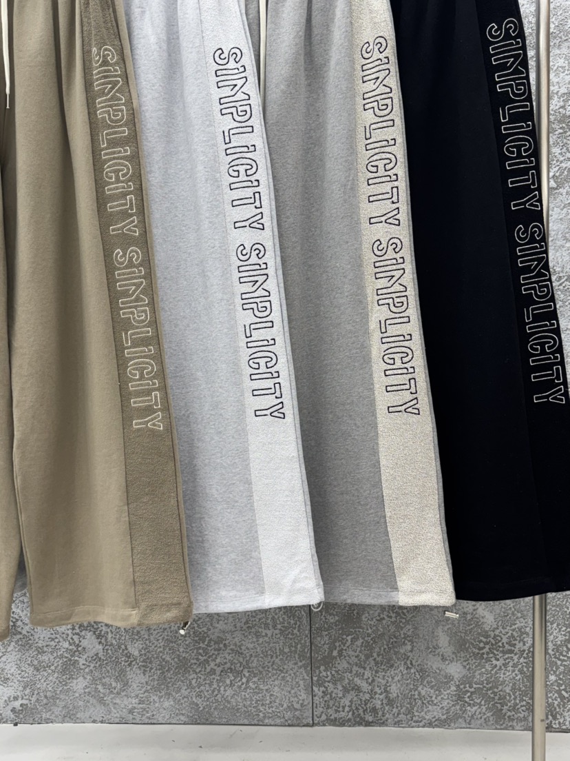 BADCALM韓國直郵女士新款熱賣時尚26春夏人氣真品休閑褲刺繡BADCALM休閑褲