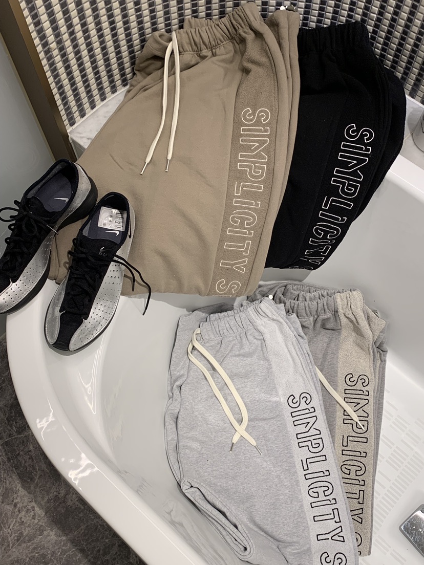 BADCALM韓國直郵女士新款熱賣時尚26春夏人氣真品休閑褲刺繡BADCALM休閑褲