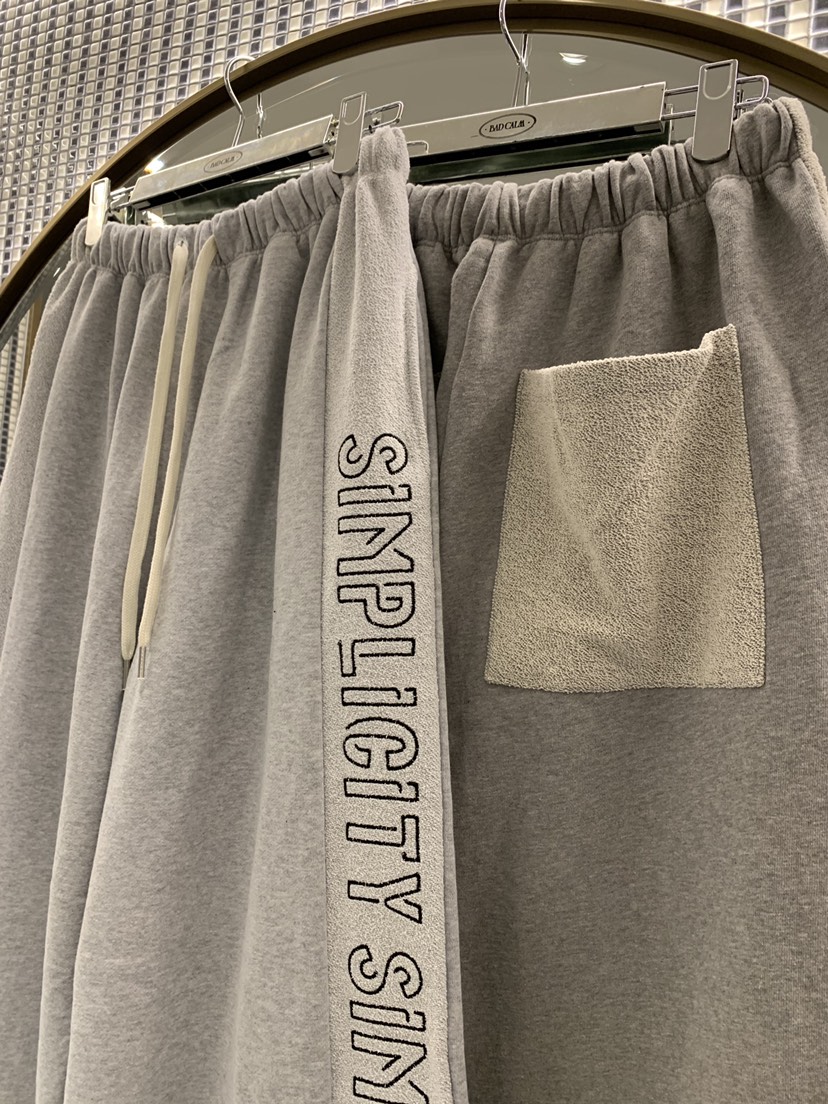 BADCALM韓國直郵女士新款熱賣時尚26春夏人氣真品休閑褲刺繡BADCALM休閑褲