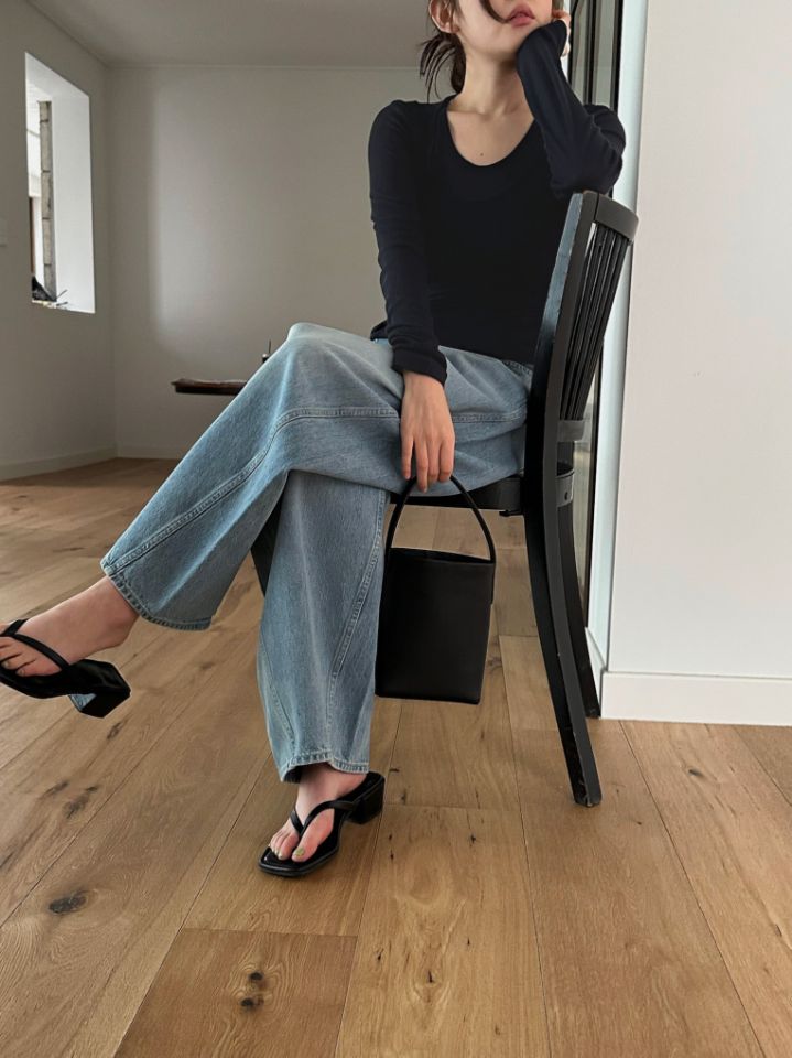 MARE韓國直郵女士新款熱賣推薦休閑職業人氣26春夏牛仔褲MARE牛仔褲