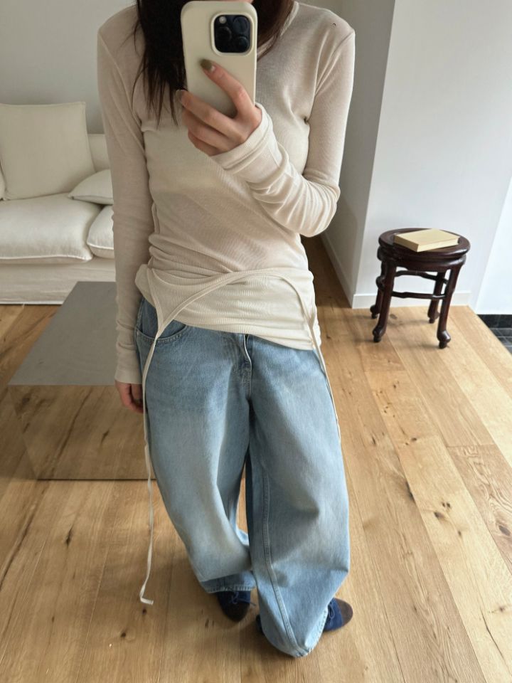 MARE韓國直郵女士新款熱賣推薦休閑職業人氣26春夏牛仔褲MARE牛仔褲