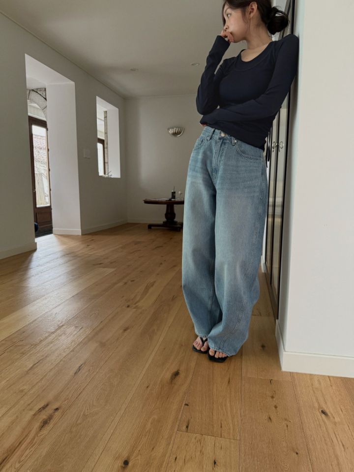 MARE韓國直郵女士新款熱賣推薦休閑職業人氣26春夏牛仔褲MARE牛仔褲