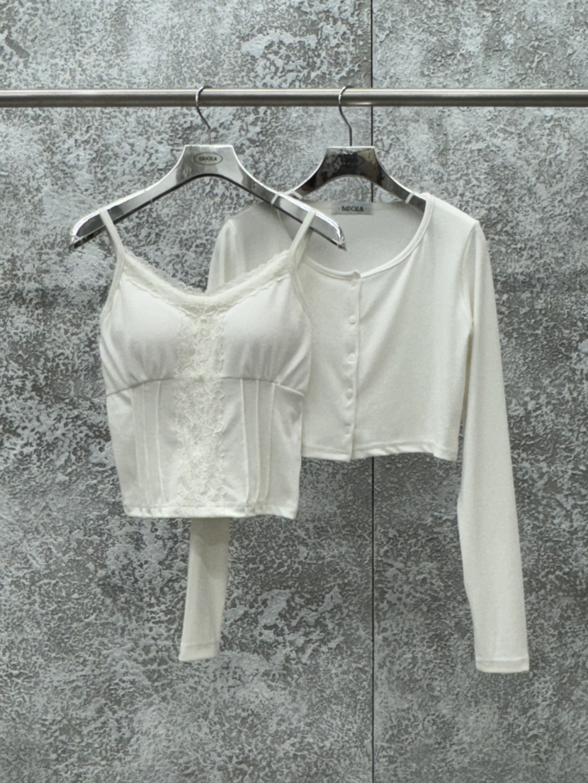 BADCALM韓國代購女裝新品26春夏職業休閑推薦人氣套裝羊毛衫BADCALM套裝圖色1