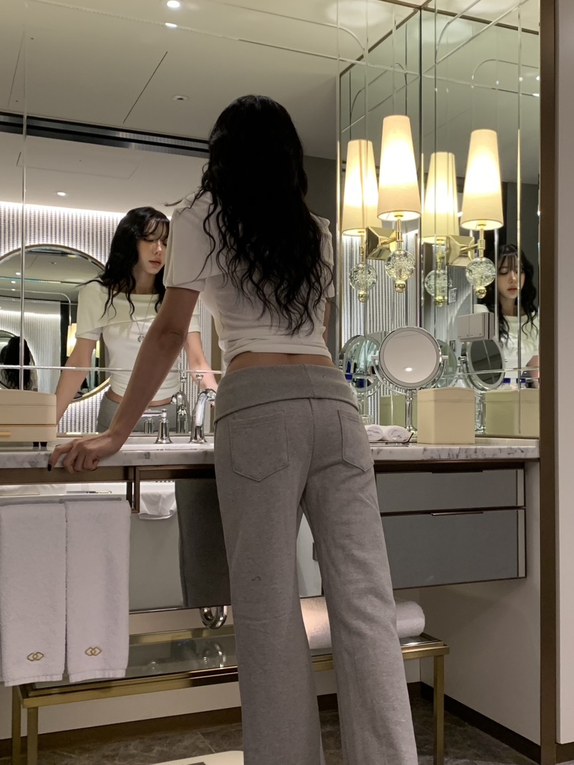 BADCALM東大門實拍女裝新款熱賣推薦職業真品26春夏休閑褲修身BADCALM休閑褲