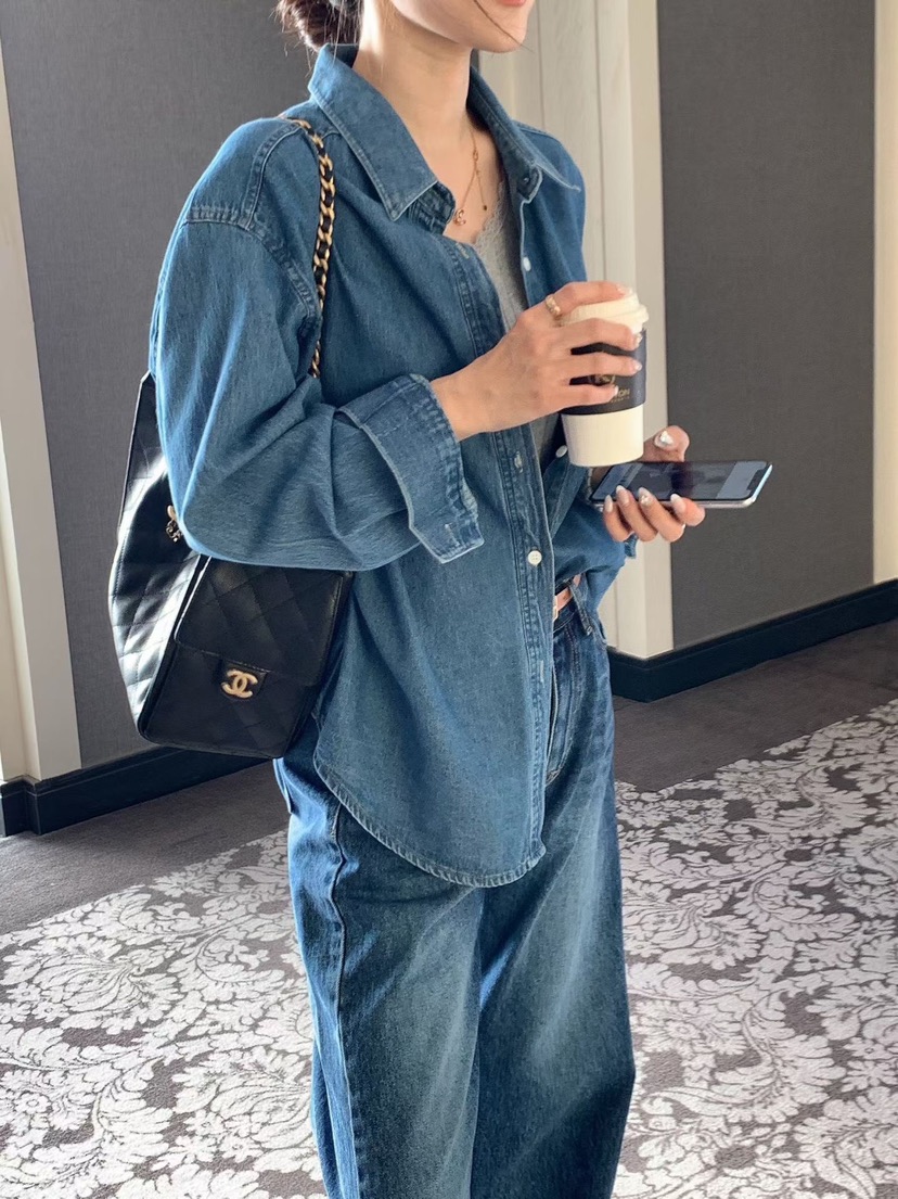 LA CREME韓國代購女士新品職業26春夏熱賣襯衫蕾絲衫口袋LA CREME襯衫/蕾絲衫