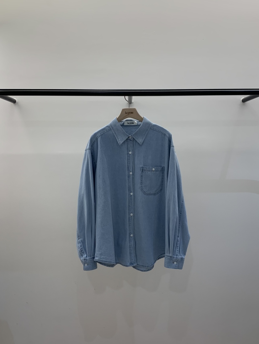 LA CREME韓國代購女士新品職業26春夏熱賣襯衫蕾絲衫口袋LA CREME襯衫/蕾絲衫圖色2