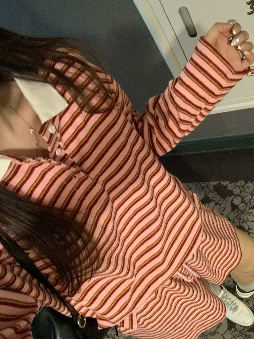 LA CREME東大門實拍女士新品職業時尚26春夏熱賣長袖T恤LA CREME長袖T恤