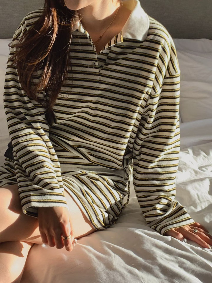 LA CREME東大門實拍女士新品職業時尚26春夏熱賣長袖T恤LA CREME長袖T恤