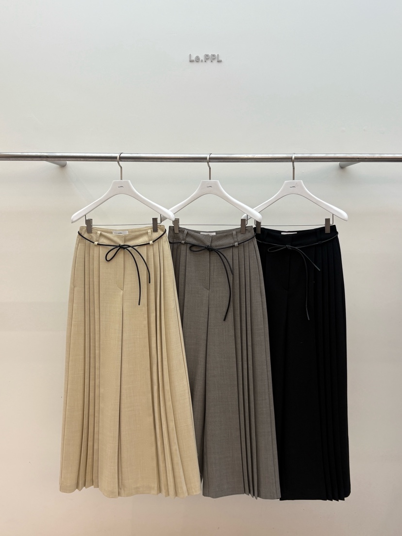 LE-PPL東大門直郵女士新款熱賣休閑時尚推薦休閑褲含腰繩LE-PPL休閑褲