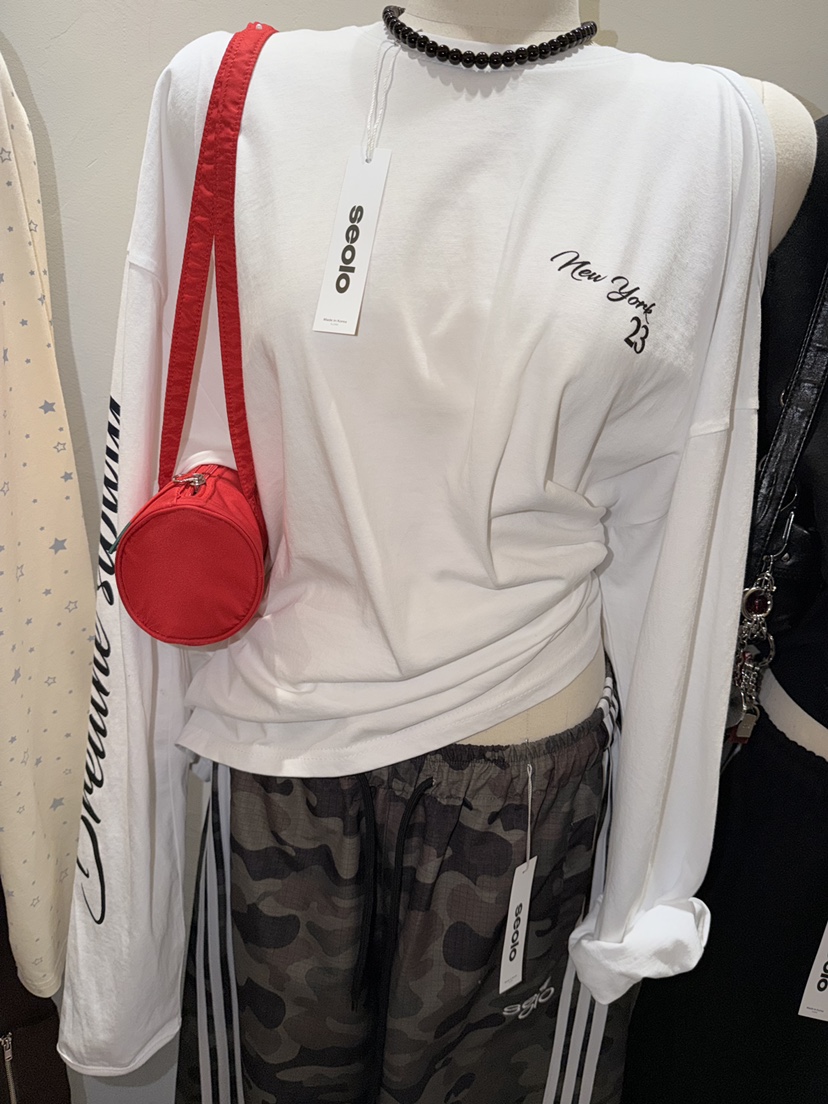 SEOLO東大門代購女裝新品休閑時尚26春夏熱賣推薦長袖T恤Seolo seoul長袖T恤