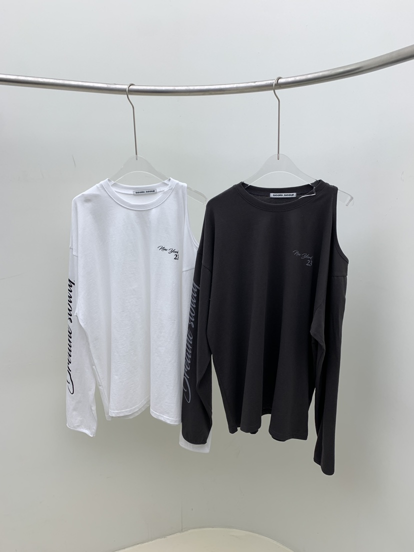 SEOLO東大門代購女裝新品休閑時尚26春夏熱賣推薦長袖T恤Seolo seoul長袖T恤