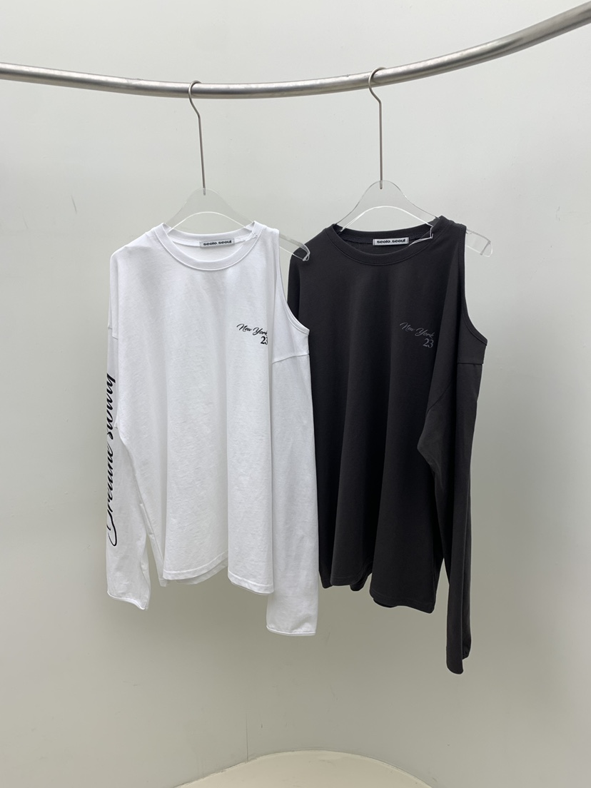 SEOLO東大門代購女裝新品休閑時尚26春夏熱賣推薦長袖T恤Seolo seoul長袖T恤