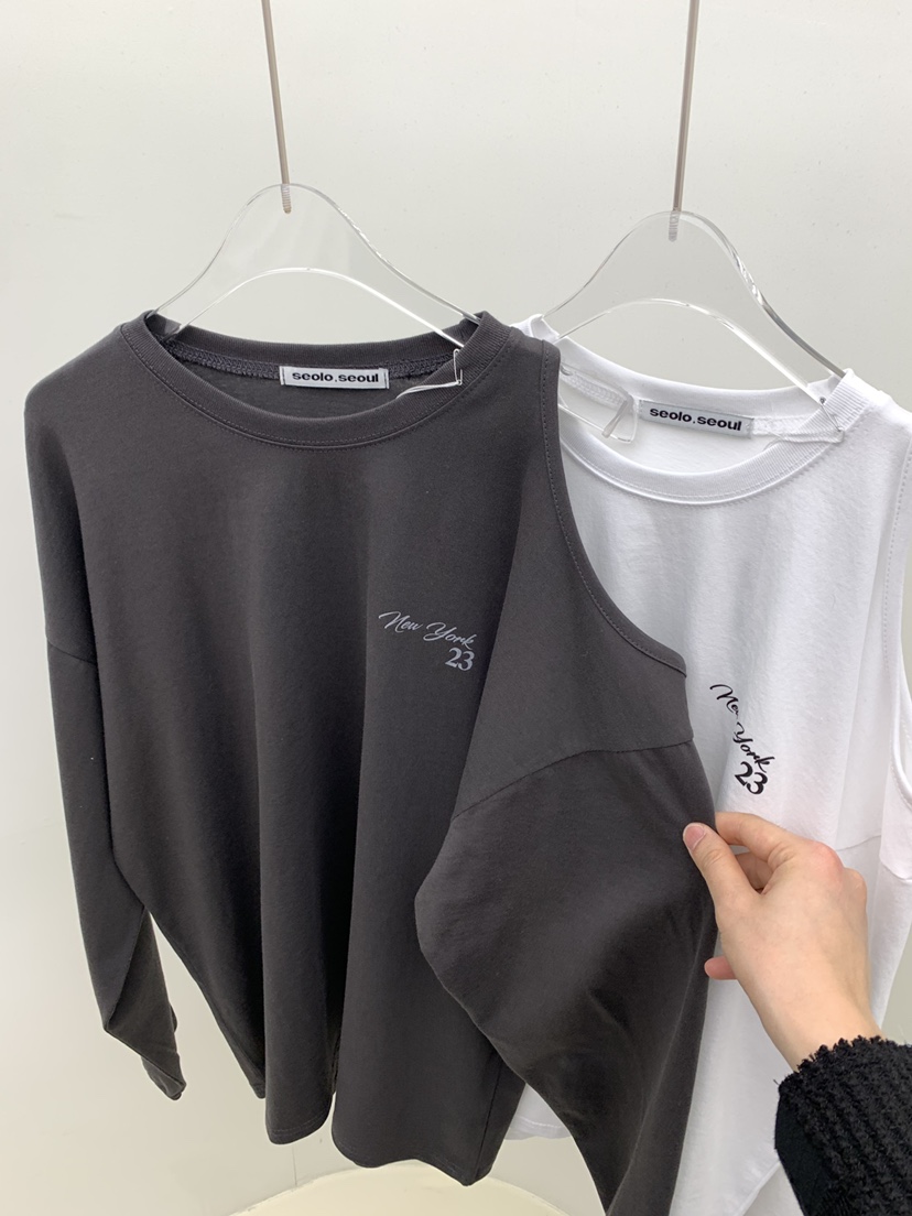 SEOLO東大門代購女裝新品休閑時尚26春夏熱賣推薦長袖T恤Seolo seoul長袖T恤