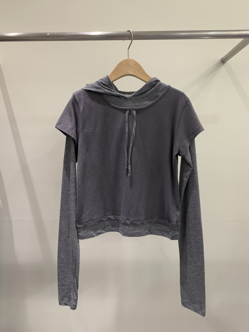 ZITTEN東大門實拍女裝新款職業推薦26春夏時尚長袖T恤假兩件ZITTEN長袖T恤圖色2