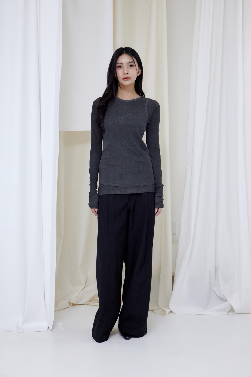 LE-PPL東大門實拍女士新品熱賣休閑人氣時尚推薦長袖T恤LE-PPL長袖T恤