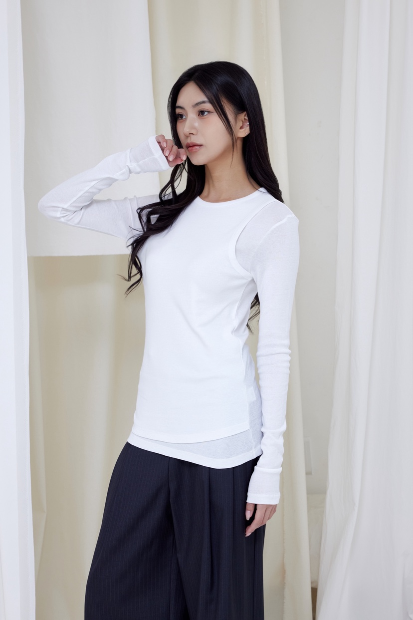 LE-PPL東大門實拍女士新品熱賣休閑人氣時尚推薦長袖T恤LE-PPL長袖T恤圖色3