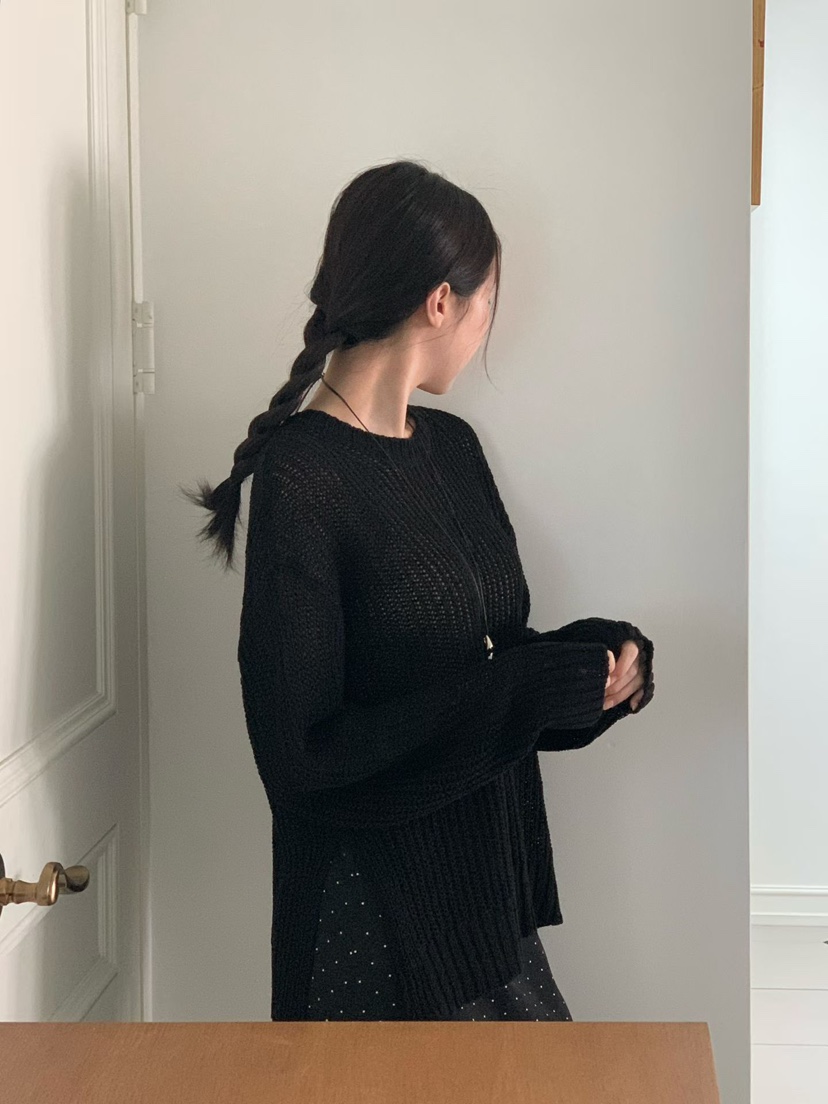 BINUS東大門代購女士新品人氣時尚職業推薦26春夏休閑針織衫BINUS針織衫