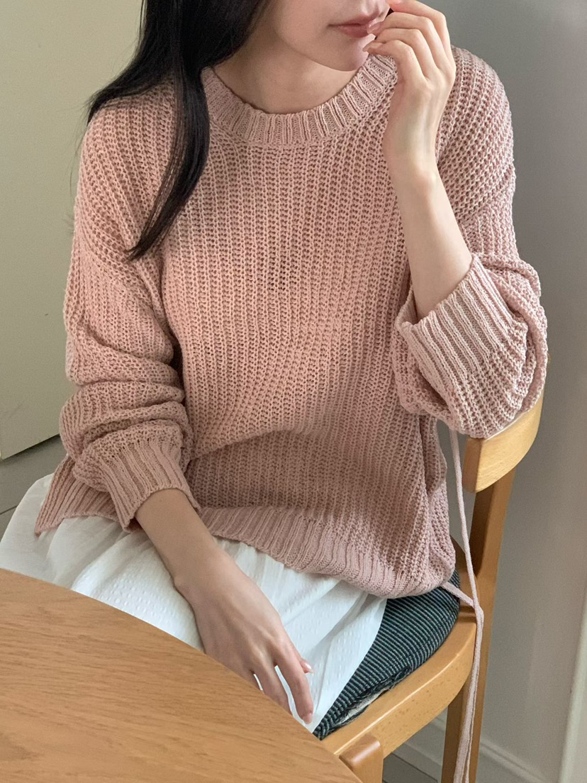 BINUS東大門代購女士新品人氣時尚職業推薦26春夏休閑針織衫BINUS針織衫