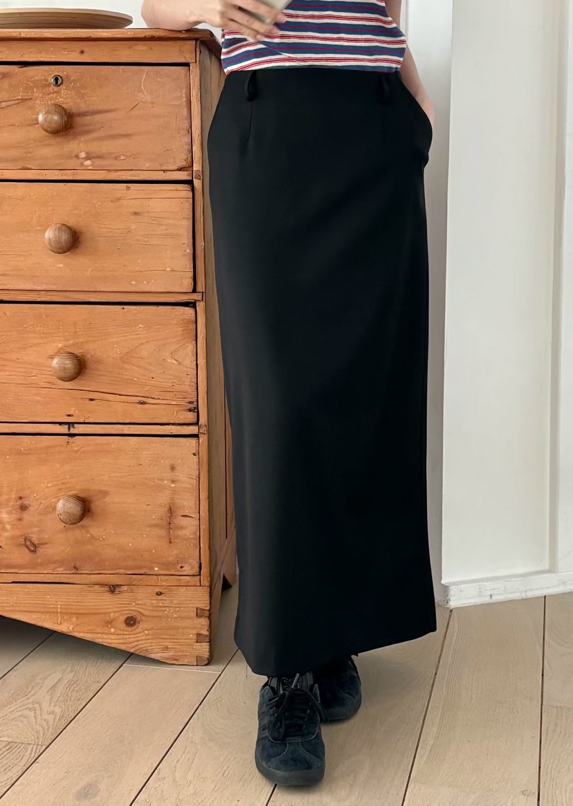 BINUS東大門直郵女裝新品26春夏人氣休閑推薦熱賣職業長裙BINUS長裙圖色1