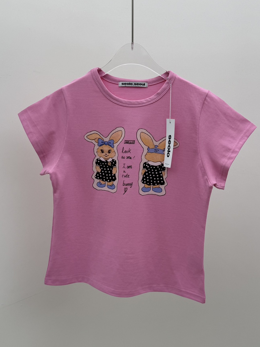 SEOLO東大門代購女裝新品休閑26春夏熱賣真品時尚人氣T恤Seolo seoulT恤圖色2