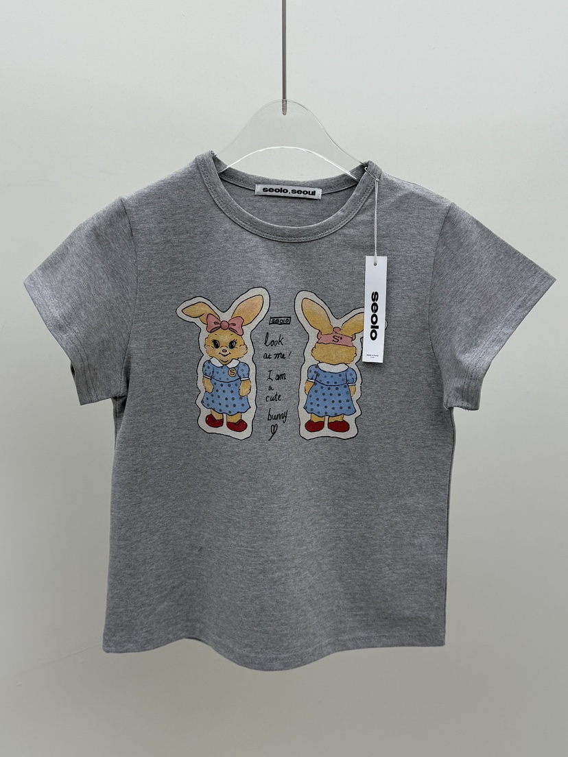 SEOLO東大門代購女裝新品休閑26春夏熱賣真品時尚人氣T恤Seolo seoulT恤圖色3