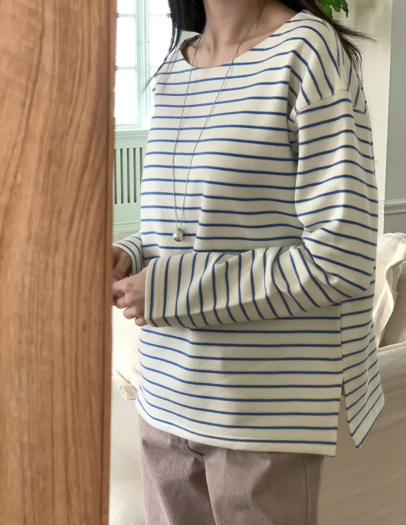 BINUS韓國直郵女士新品26春夏時尚真品人氣休閑職業長袖T恤BINUS長袖T恤