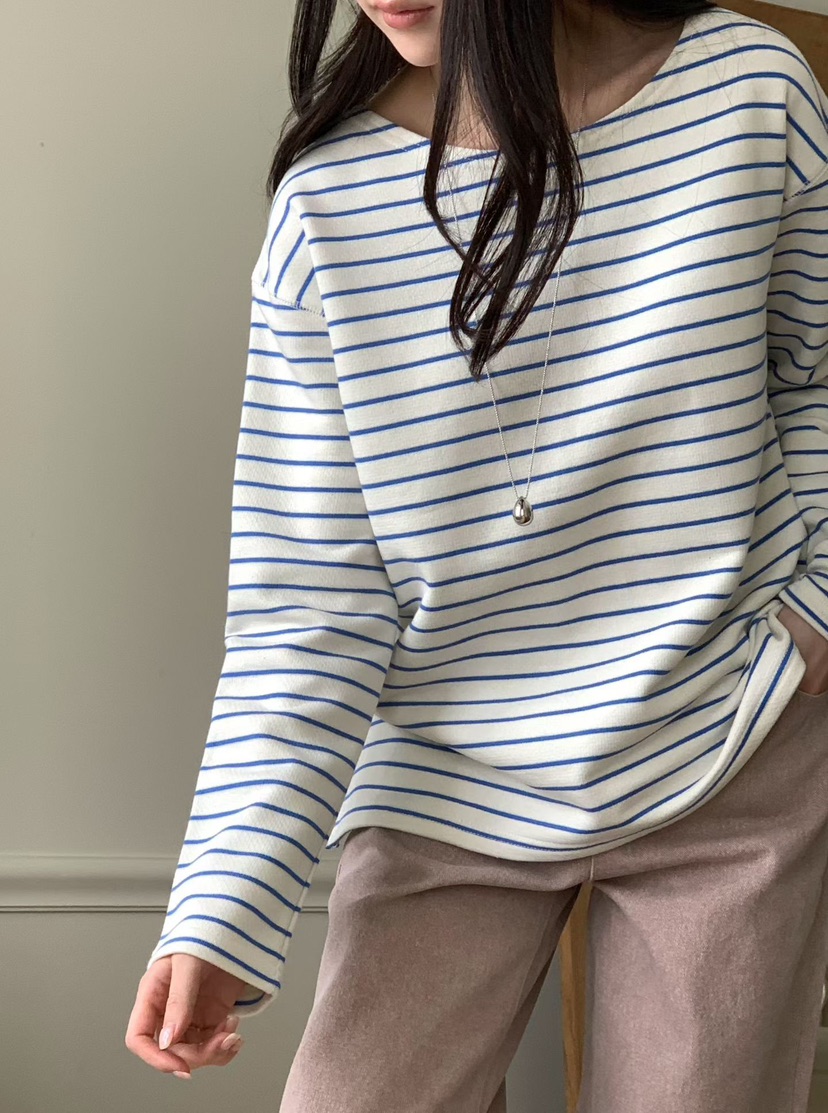 BINUS韓國直郵女士新品26春夏時尚真品人氣休閑職業長袖T恤BINUS長袖T恤