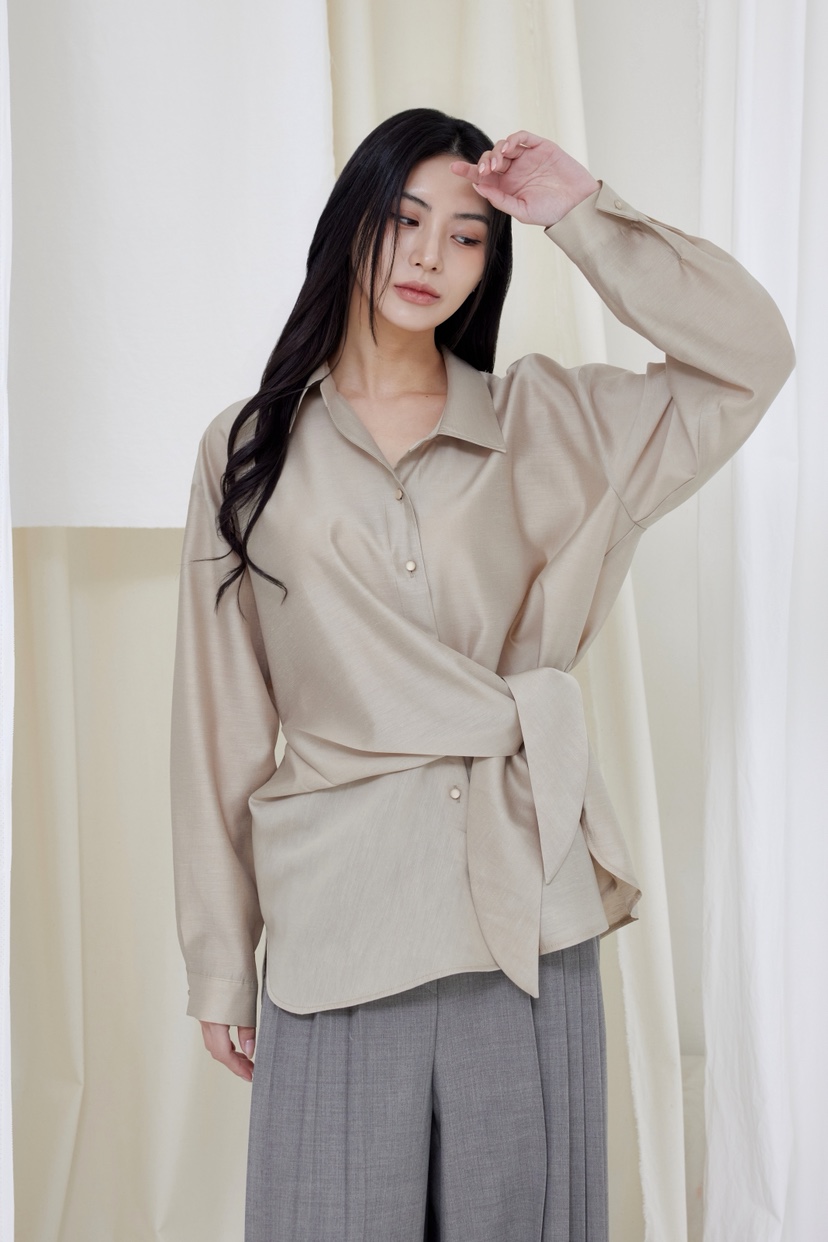 LE-PPL東大門直郵女裝新款職業休閑人氣熱賣26春夏襯衫蕾絲衫LE-PPL襯衫/蕾絲衫圖色1