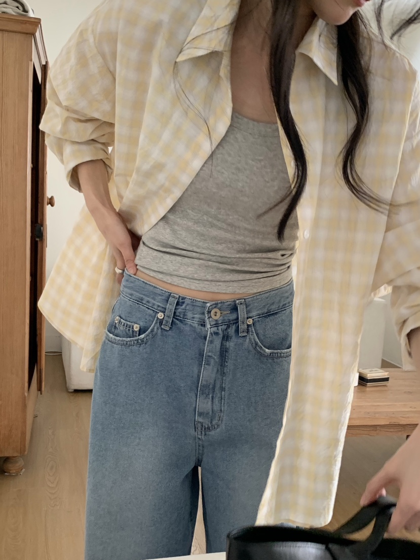 WOOD東大門實拍女裝新品人氣真品時尚熱賣休閑職業吊帶背心WOOD吊帶/背心