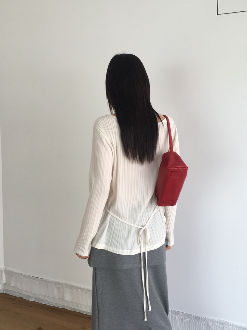 TORRE東大門實拍女士新品人氣職業休閑熱賣長袖T恤褶裥開衫TORRE長袖T恤