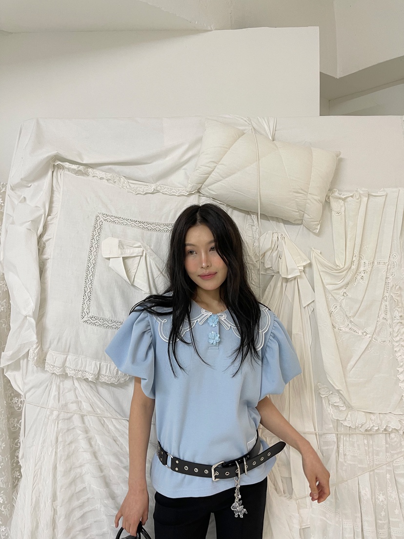 BOUTIQUE-L韓國代購女士新款時尚人氣休閑熱賣推薦真品T恤BOUTIQUE-LT恤