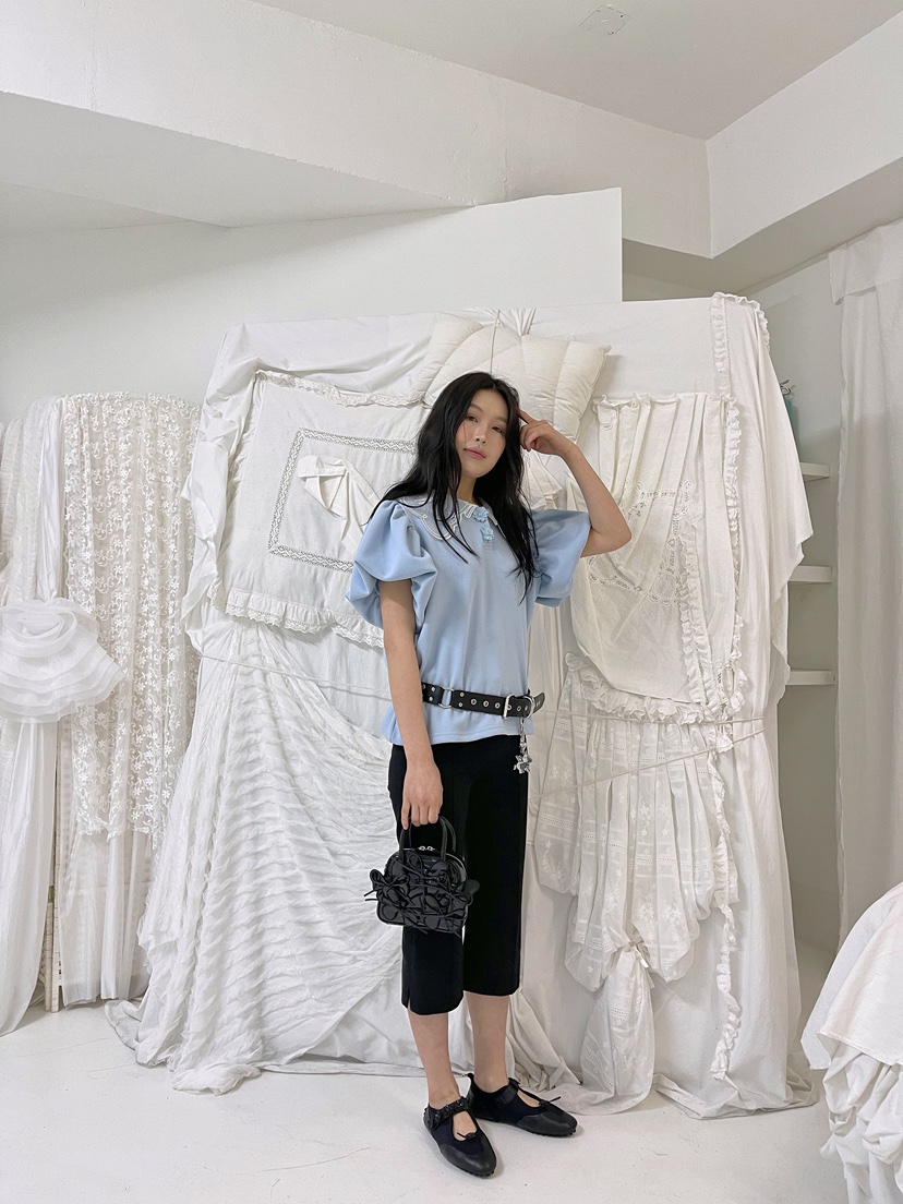 BOUTIQUE-L韓國代購女士新款時尚人氣休閑熱賣推薦真品T恤BOUTIQUE-LT恤