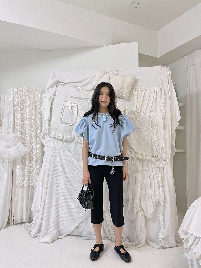 BOUTIQUE-L韓國代購女士新款時尚人氣休閑熱賣推薦真品T恤BOUTIQUE-LT恤