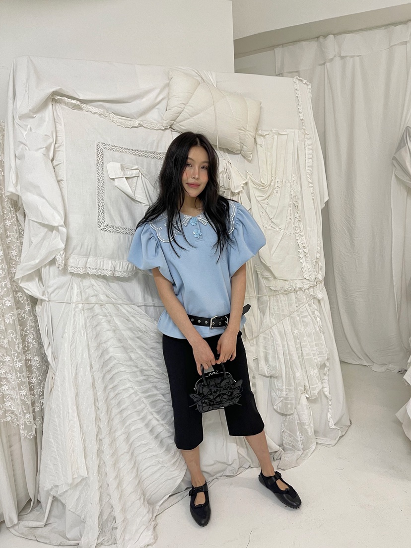 BOUTIQUE-L韓國代購女士新款時尚人氣休閑熱賣推薦真品T恤BOUTIQUE-LT恤圖色3