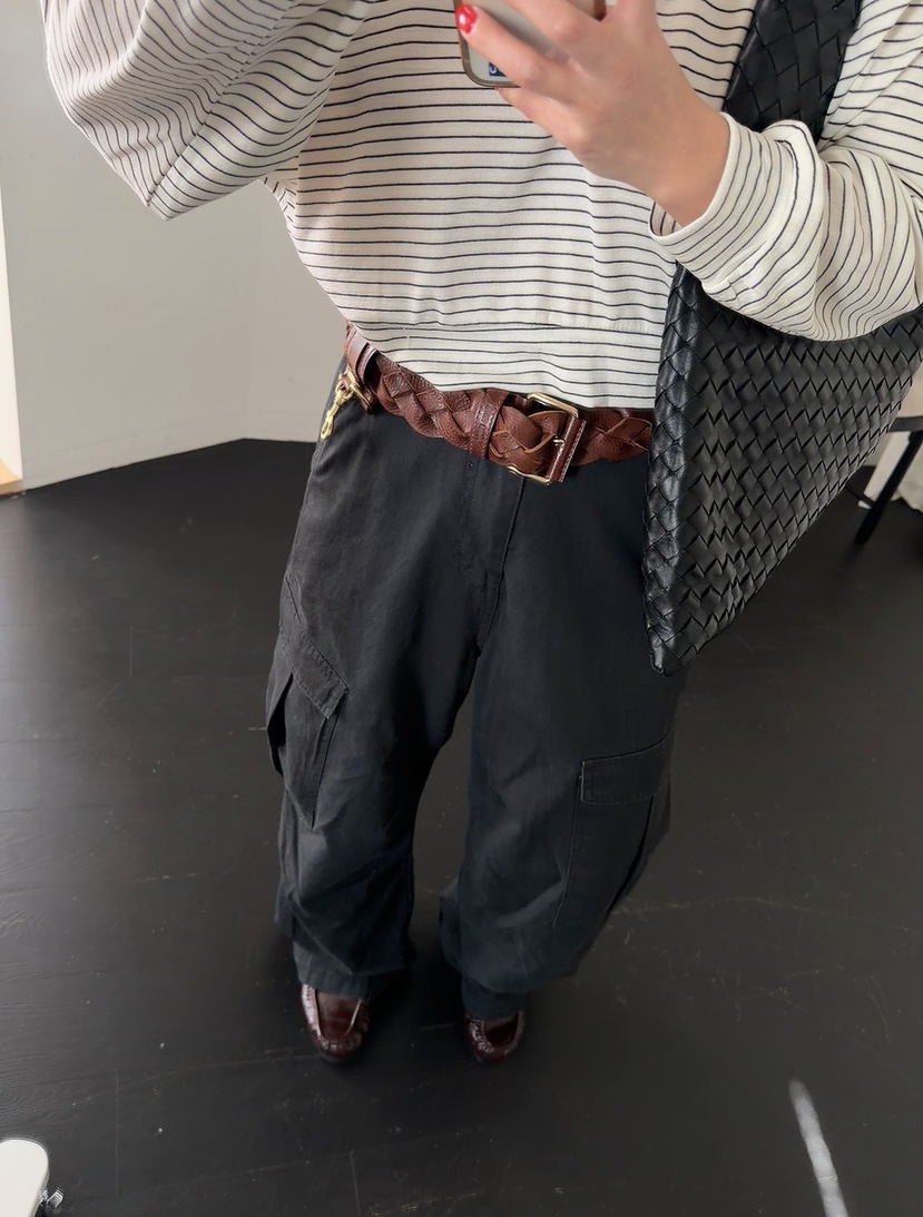 DE VENTI東大門直郵女士新品休閑推薦職業時尚長袖T恤條紋DE VENTI長袖T恤